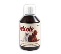 GRAU L’originale Velcote, Olio spremuto a freddo con importanti acidi grassi omega 3 e omega 6 per aiutare il ricambio del pelo, integratore alimentare per cani e gatti, 1 confezione da 250 ml
