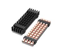 GRAUGEAR | 2x set di dissipatori di calore per M.2 NVMe SSD (2280) | passivo | 1x adatto (3mm, rame) per PlayStation®5 | 4x heatpads | alluminio | rame | G-M2HS02