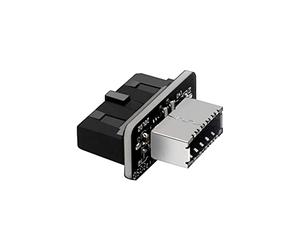 GRAUGEAR | Adattatore USB 3.0 | interno (19-pin) header | a USB 3.1 tipo-E (20-pin) Key-A socket | G-AD-19TE-180