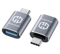 GRAUGEAR Adattatori USB-C a USB 3.2 Gen 2, Pack 2, Trasferimento Dati 10 Gbps, da tipo A a tipo C, Doppia Compatibilità, Alluminio