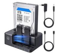 GRAUGEAR Bidirezionale Clone Station per M2 NVMe SSD M.2, SATA SSD, 2,5"/3,5" Hard Disk [Clonazione bidirezionale] Docking Station I M2 SSD Clonstation I SSD esterno I Hard Disk Docking station I