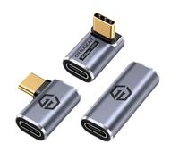 GRAUGEAR Connettore USB-C, 3 pezzi, trasmissione dati veloce da 40 Gbps, USB 4.0, trasmissione USB-C a due lati, compatibilità universale, adattatore USB C a USB C