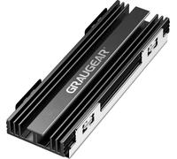 GRAUGEAR Dissipatore di calore per SSD M.2 NVMe (2280), passivo, kit di raffreddamento M.2, adatto per PlayStation®5 e PS5 Slim, 2 cuscinetti termici in silicone, alluminio