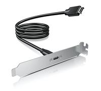 GRAUGEAR [G-AD-ETC-10G Adattatore USB-C 20 Gbps per pannello frontale USB 3.2 Gen 2x2, cavo di estensione per scheda madre, connettore USB-C a USB 3.2 Tipo-E Key-A a 20 pin con staffa PCIe, 60 cm