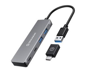 GrauGear G-HUB2A2C-AC USB 3.2 Gen 1 (3.1 Gen 1) Type-A + Type-C USB 3.2 Gen 1