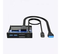 GG 18019 - Lettore di schede, interno, 3,5'', USB 3.1, SD, Micro SD, pannell