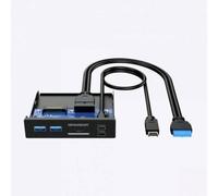 GG 18019 - Lettore di schede, interno, 3,5'', USB 3.1, SD, Micro SD, pannell