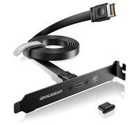 GRAUGEAR Scheda madre PCI da 20 Gbps, adattatore A-Key a USB C, USB 3.2 Gen2 x 2 20 Gbps, 20 pin USB e header nero