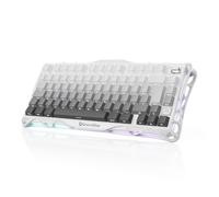 GravaStar Mercury K1 QWERTZ 75% meccanico Gaming Gradiente di colore della tastiera Bianco