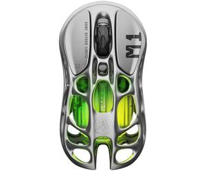 GravaStar Mercury M1 Pro Mouse Gaming Wireless, Magnesio, Grigio Piombo