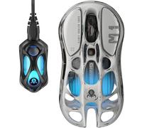 GravaStar Mercury M1 Pro Mouse Gaming Wireless, Magnesio, Misteia d'Argento