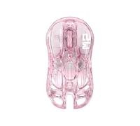 GravaStar Mercury M2 Mouse Gaming Wireless, 78 g, Crystal Rose | Mouse da Gioco Senza Fili Bluetooth Sensore PAW3395 da 26.000 DPI, Design Traforato, 5 Pulsanti Programmabili e LightSync RGB