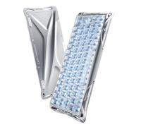 GravaStar Mercury V60 Pro 60% Hall Effect Gaming Tastiera QWERTZ Layout, 8000 Hz Rapid Trigger, 0.005 mm RT, interruttore magnetico, alluminio CNC, latenza 0.125 ms, (Silver Frost)