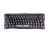 GravaStar Mercury V60 Pro - Tastiera da gioco 60% effetto Hall, layout QWERTZ, 8000 Hz Rapid Trigger, 0,005 mm RT, interruttori magnetici, SnapKey, alluminio CNC, latenza 0,125 ms, cyber frost, nero