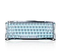 GravaStar Mercury V60 Pro Tastiera Gaming 60% Effetto Hall, Switch Magnetici, RT 0.005mm, 8K Polling Rate, Rapid Trigger, Case Alluminio CNC, Latenza 0.125ms, Driver Web, RGB - Silver Frost