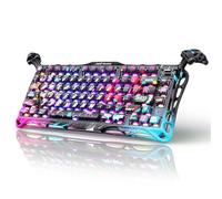 GravaStar Mercury V75 Pro HE - Tastiera da gioco con cavo, interruttore magnetico Hall Effect, 0,005 mm Rapid Trigger, 8 KHz Polling, 75% RGB tastiera, funzionamento regolabile (grafite neon)