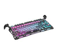 GravaStar Mercury V75 Pro HE - Tastiera da gioco con cavo, interruttore magnetico Hall Effect da 0,005 mm, attacco rapido da 8 KHz, tastiera RGB al 75%, telaio in alluminio con Cyberpunk