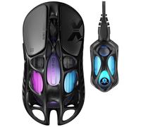 GravaStar Mercury X Pro Mouse Gaming Wireless 8K Ultraleggero 49g | Mouse Gaming con sensore PAW3950, 32.000 DPI e connessione Bluetooth, 2,4 GHz e USB per un controllo preciso