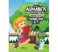 Gravax Alphabets handwriting practice coloring book for kids ages 3-5