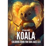 Gravax Koala coloring book for kids Ages 6-8