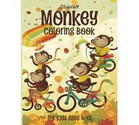 Gravax Monkey Coloring Book for Kids Ages 8-12