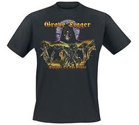 Grave Digger Knights of The Cross Uomo T-Shirt Nero L 100% Cotone Regular