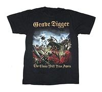 Grave Digger The Clans Will Rise Again Heavy Speed Metal Men T Shirt Size M