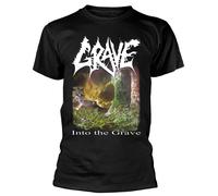 Grave 'Into The Grave' (Nero) T-Shirt - NUOVO E UFFICIALE