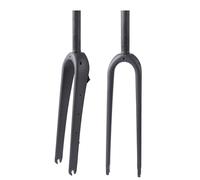 Gravel 700C Fibra Di Carbonio Forcella Rigida Bici Da Strada Forcelle Sgancio Rapido 9 X 100 Mm 1-1/8" 28,6 Mm Stelo Dritto/conico Forcella Anteriore Rigida Per Pneumatici 55C Freno A Disco(Matte blac