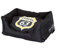 Gravel Dogs Technology Divano Motors Large Letto per Cane, Nero, 75 x 50 x 35 cm
