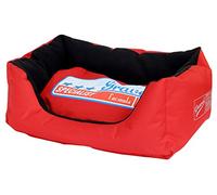 Gravel Dogs Technology Divano Motors Medium Letto per Cane, Rosso, 65 x 45 x 30 cm
