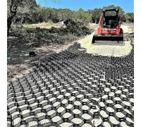 Gravel Grid - Sistema di pavimentazione permeabile alto 5,1 cm per vialetto e paesaggistica, stabilizzazione della ghiaia di piselli su pendii, argini e rive di torrenti, soluzione a griglia a terra