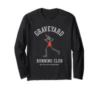 Graveyard Running Club Skeleton Jogger Maglia a Manica