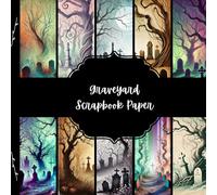 Graveyard Scrapbook Paper, Halloween Junk Journal Paper, Spooky Decorative Paper, DIY Projects, Origami, Collage Sheets, Decoupage Paper, 10 Designs, Double Sided