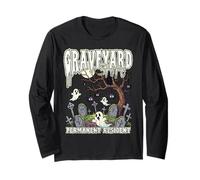 Graveyard Shift RESIDENTE Permanente Halloween Fantasmi Horror Maglia a Manica