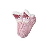 Gravidanza Senza Cuciture Slipper Socks Soft Slipper Socks With Slip Thickening Winter Adult Bottom Glue Warm Socks Warm Fuzzy Socks For Indoor Home Bambino Rosso E Blu, Rosa, Taglia unica