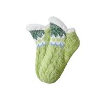 Gravidanza Senza Cuciture Slipper Socks Soft Slipper Socks With Slip Thickening Winter Adult Bottom Glue Warm Socks Warm Fuzzy Socks For Indoor Home Bambino Rosso E Blu, verde, Taglia unica