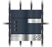 Graviers Design Cassetta delle lettere antracite RAL 7016 con supporto per recinzione, finestra per posta personalizzata, in acciaio inox, nome strada, numero civico, cassetta delle lettere con