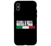 GRAVINA IN PUGLIA City Italia Viaggi Amanti Bandiera Italia Custodia per iPhone X/XS