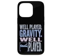 Gravità ben giocata ben giocata - Piede gamba rotta divertente Custodia per iPhone 13 Pro