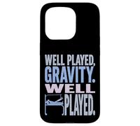 Gravità ben giocata ben giocata - Piede gamba rotta divertente Custodia per iPhone 15 Pro
