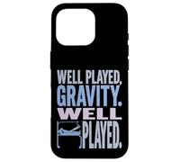 Gravità ben giocata ben giocata - Piede gamba rotta divertente Custodia per iPhone 16 Pro