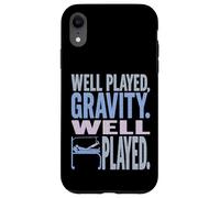 Gravità ben giocata ben giocata - Piede gamba rotta divertente Custodia per iPhone XR
