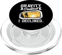 Gravity Called I Declined Divertente gioco di parole sull'arrampicata su roccia PopSockets PopGrip per MagSafe