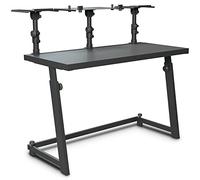 Gravity FDJT 01 - Tavolo per DJ con vassoi regolabili per diffusori e laptop