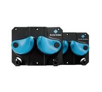 Gravity Grabber Ultimate - Portaoggetti da parete per sci e snowboard, si adatta a qualsiasi sci o snowboard, salva il tuo rocker, punte e code - senza danni - 2 x - ciano