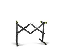 Gravity KS AKS 01 B - Supporto pieghevole per tastiera con meccanismo a forbice, portata fino a 50 kg, colore: Nero