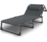 Gravity Lounge Chair regolabile per relax all'aperto - Chaise longue pieghevole portatile perfetta per patio, spiaggia e campeggio - design durevole e confortevole