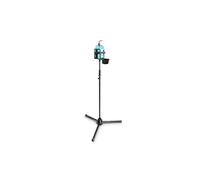 Gravity MS 4321 DIS 01 B - Treppiede portadisinfettante regolabile in altezza con supporto universale nero