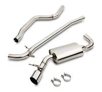 Gravity Performance Sistema di scarico Catback da 2,25" compatibile con BMW Serie 3 E90 320d N47 motore 07-13 modelli Performance Sistema di scarico inossidabile
